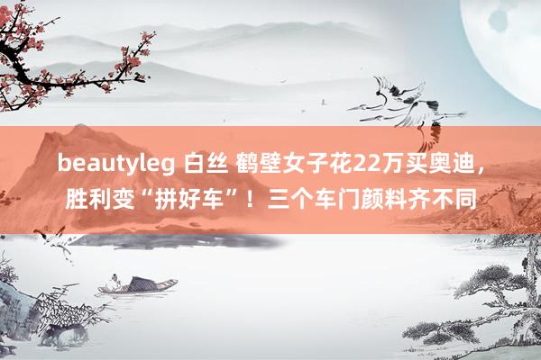 beautyleg 白丝 鹤壁女子花22万买奥迪，胜利变“拼好车”！三个车门颜料齐不同