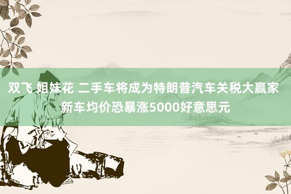 双飞 姐妹花 二手车将成为特朗普汽车关税大赢家 新车均价恐暴涨5000好意思元